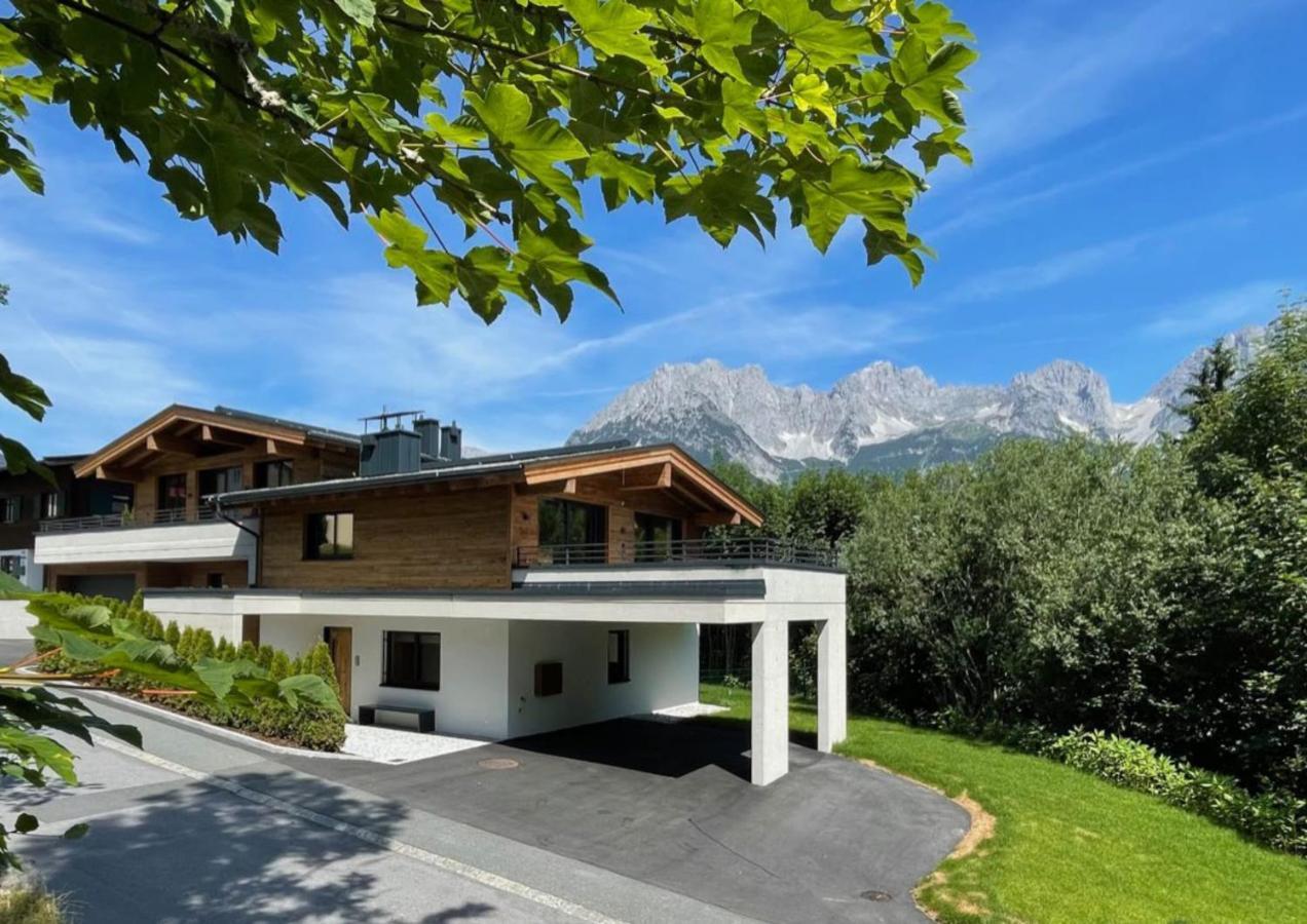 Geniessen Sie Bergblick & Sauna Im Modernen Chalet Going am Wilden Kaiser Esterno foto